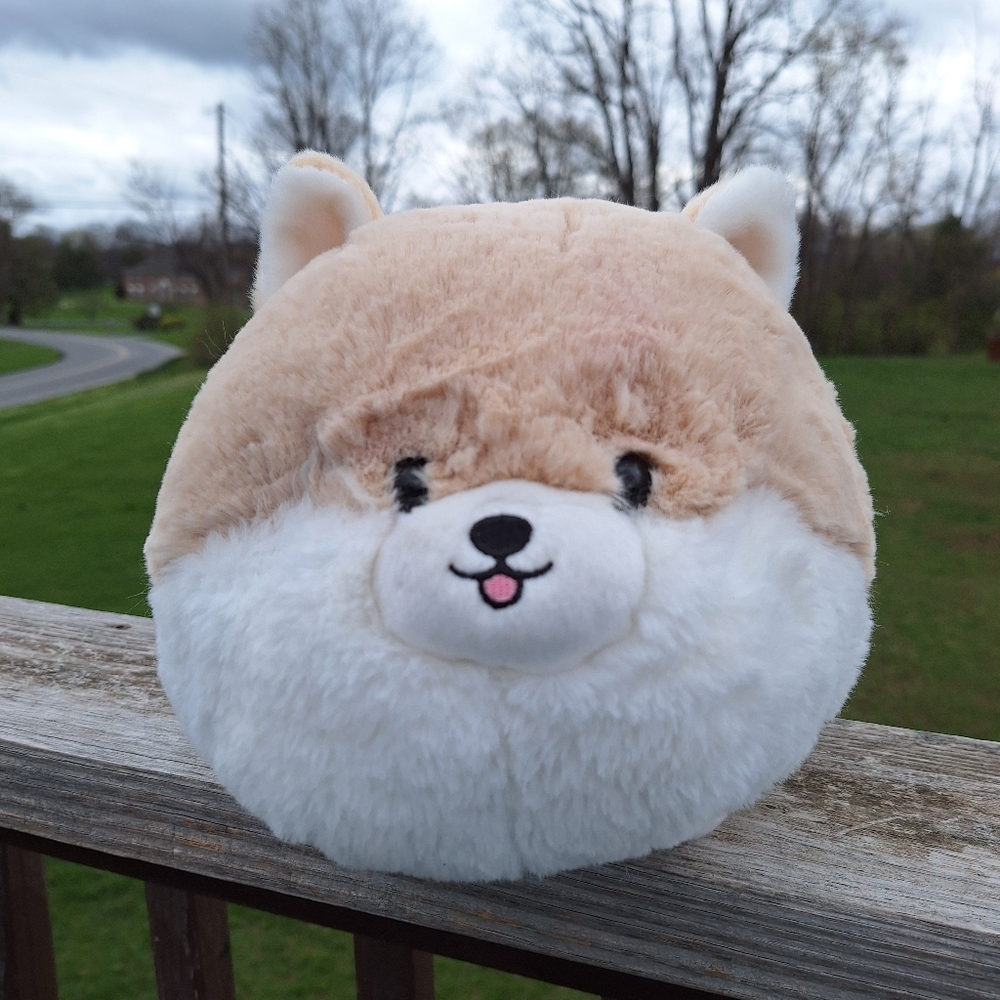Aurora Chubby Corgi 12" Plush Stuffed Animal Toy Playful Teddy Pets Pom